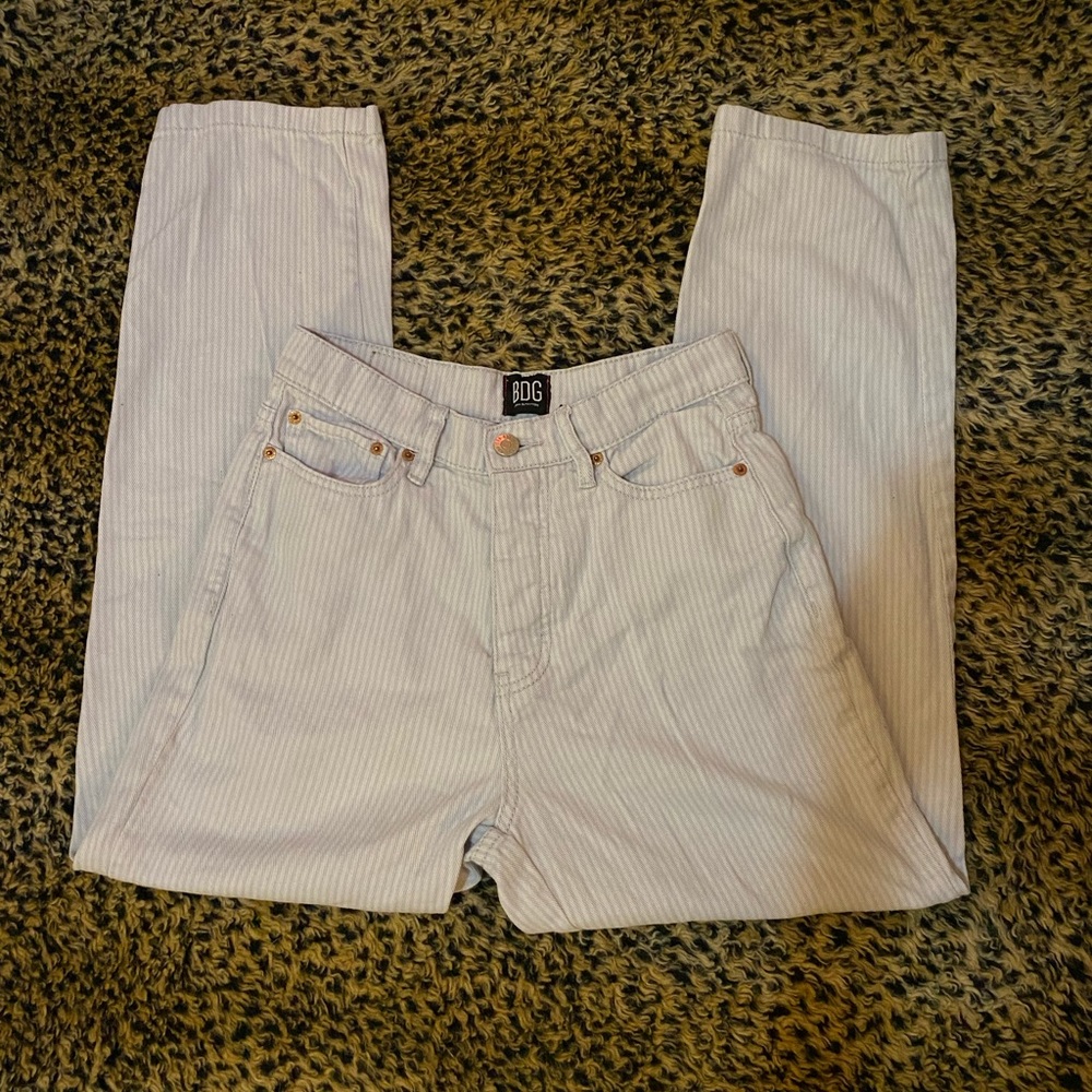BDG pinstripe mom jeans